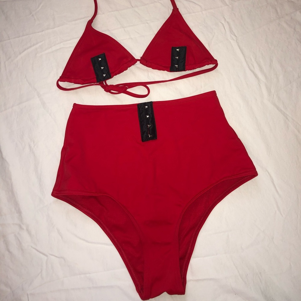 Hot red ASOS bikini set